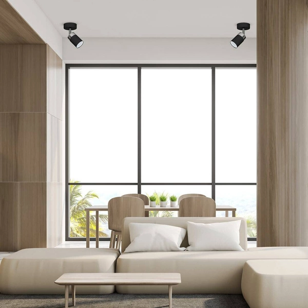 Kinkiet nowoczesny reflektorek tuba JOKER czarny