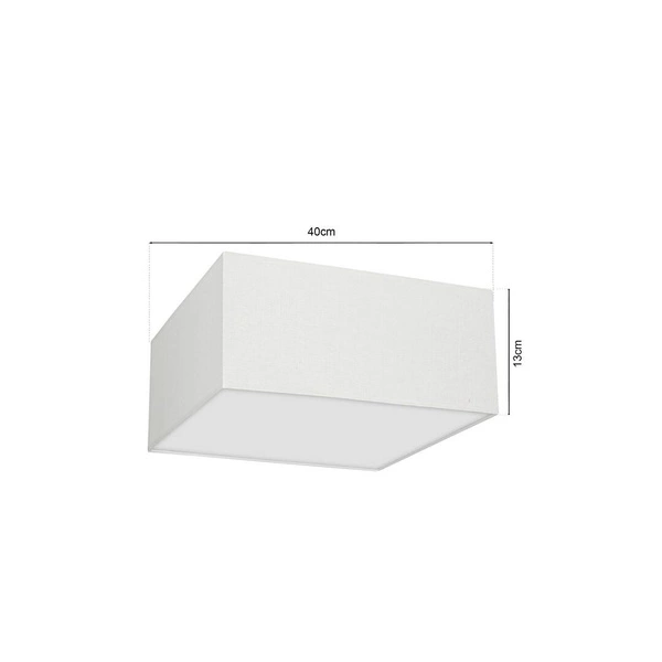 Lampa sufitowa ALBION, MLP7506, biel/bawełna, 2x60W E27