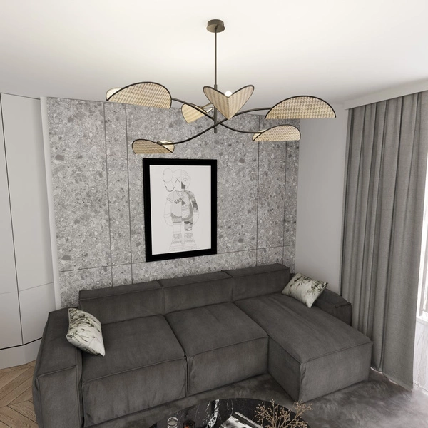 Lampa sufitowa Emibig LOTUS 6 BL NATURAL 1463/6