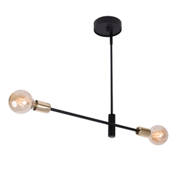 Lampa sufitowa ONYX 2 CZARNY/ZŁOTY w nowoczesnym stylu