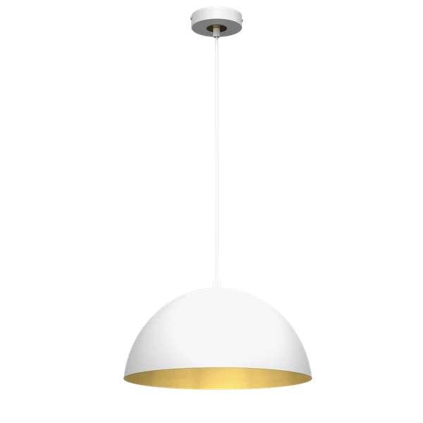Lampa wisząca BETA, MLP7897, 35 cm, biały/złoty, 1x60W E27