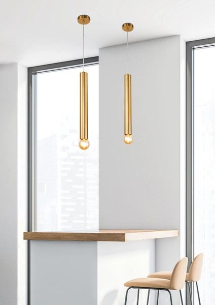 Lampa wisząca AUSTIN SLIM, 50101231, 50 cm, złoty, 1x60W E27