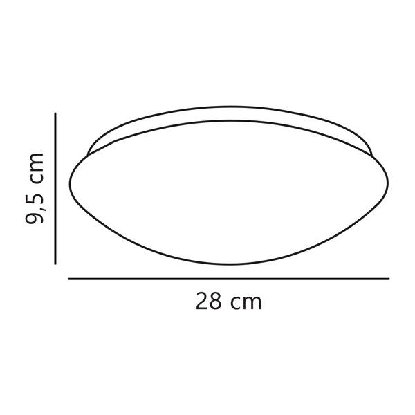 Lampa sufitowa ASK LED 3000K Biała ciepła Metal | Biały