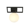 Lampa sufitowa Emibig IMAGO 1E Czarny/OPAL 1130/1E