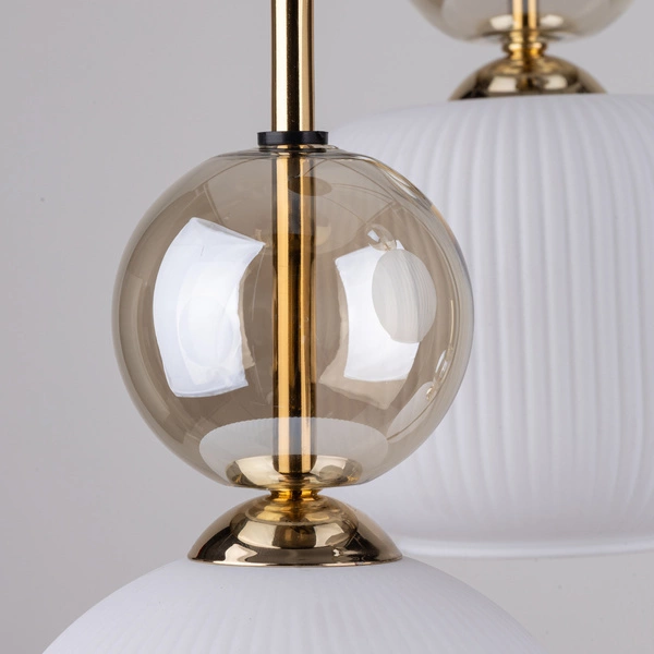 SOPHIA COGNAC WHITE LAMPA WISZACA 5XE14