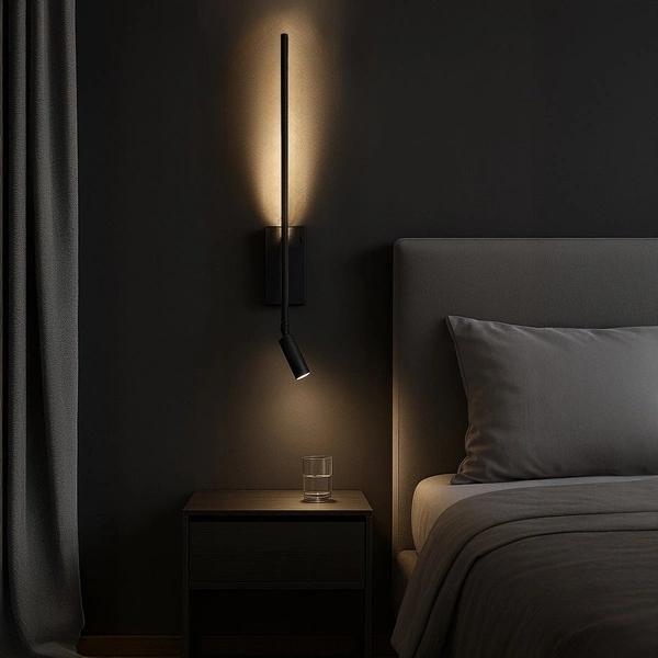 Kinkiet Torch Czarny 6W+3W 4000K