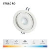Oprawa wpuszczana STILLO RO 15W ciepła 3000K czarny śr. 15,2cm