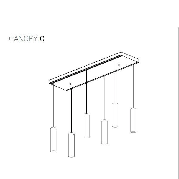 Puszka montażowa CAMELEON CANOPY C 1200 white biała 120cm 8555