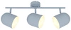 Nowoczesna lampa sufitowa AZURO listwa 93-63229 szary mat 3xE27