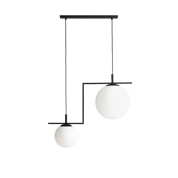 Aldex Lampa wisząca ZAC 2 minimalistyczny styl | czarny 1038H1_2