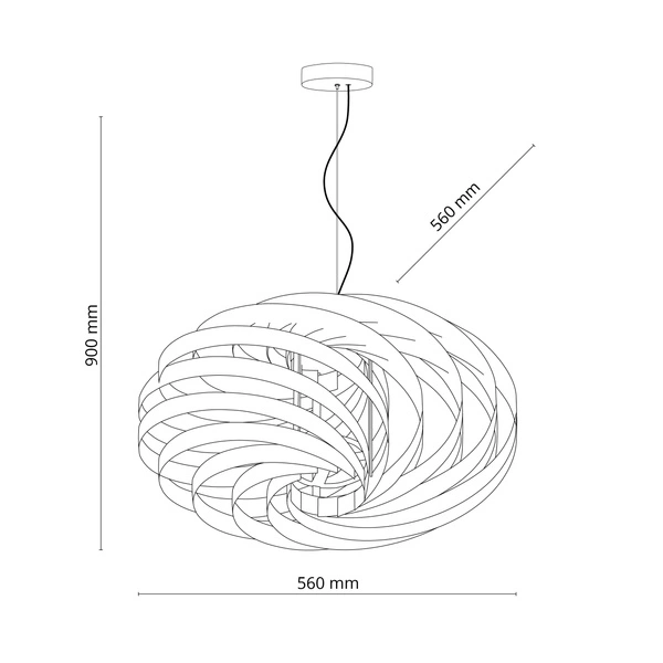 MONTOYA WHITE LAMPA WISZĄCA 4XE27
