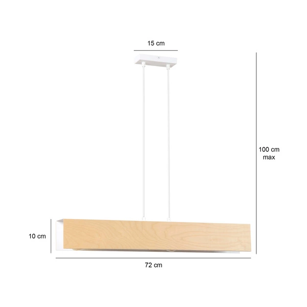 Lampa wisząca Emibig CARLO 3 Biały 611/3