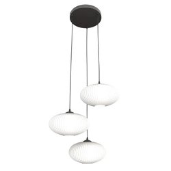 Lampa wisząca Emibig COCO 3 BL PREM  OPAL 1376/3PREM