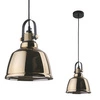 Lampa vintage AMALFI GOLD I śr 20cm 9153