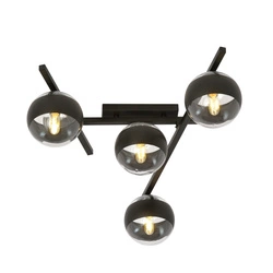 Lampa sufitowa Emibig SMART 4 Czarny/STRIPE 1105/4