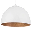 Lampa wisząca DIAMENT biało - miedziana 35cm