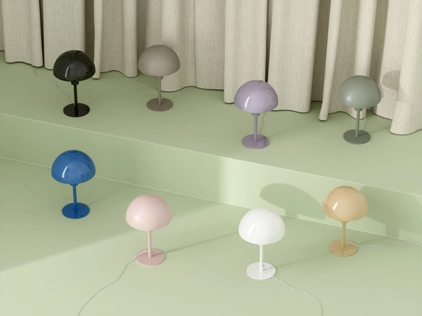 Lampa stołowa ELLEN E14 40W Metal | Zgaszona zieleń