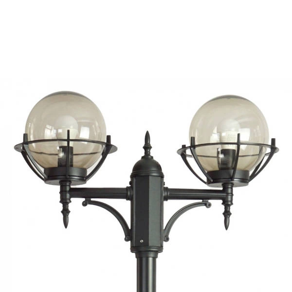 Lampa masztowa KULE Z KOSZYKIEM 200 OGMWN 2 KPO latarnia | czarna