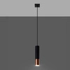 Lampa wisząca LOOPEZ 1 czarny/miedź SL.0946