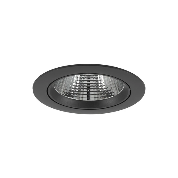 Lampa punktowa podtynkowa EGINA LED szer. 14cm 15W barwa neutralna 4000K | czarny 10558