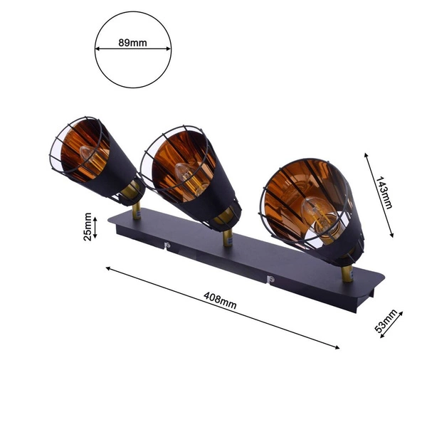 Nowoczesna lampa sufitowa RICK 3xE14 ML5567