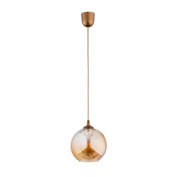 Lampa wisząca ALFA FLESZ 200 ZŁOTA 1xE27 20cm | 60999