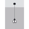 Lampa wisząca ALINO 1, czarny/dymiony, 1x60W E27, SL.1141