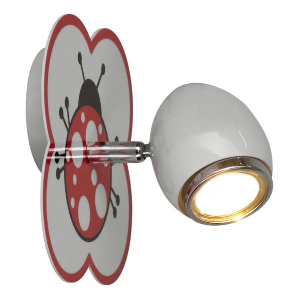 Kinkiet dziecięcy biedronka FLY dla dziewczynki 1x GU10 2109102