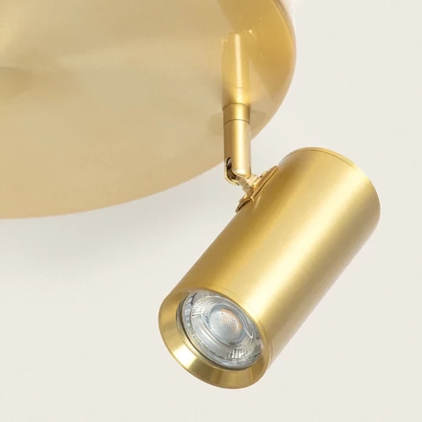 Lampa punktowa Sufitowa Złota Abruzzo Christiano 3xGU10 30cm