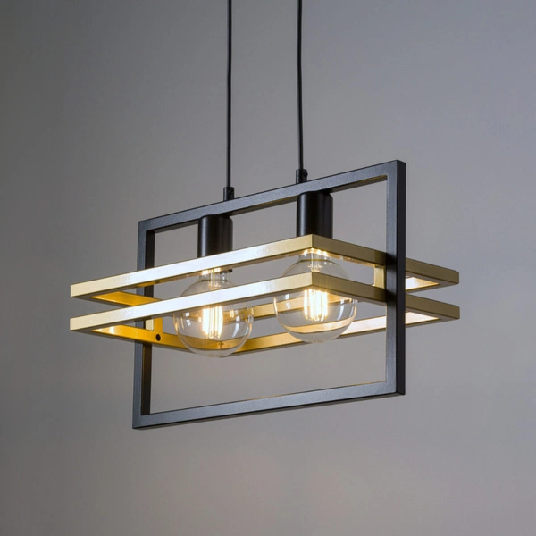 Lampa Sigma MERCI 2 lampa wisząca czarny złoty 32389