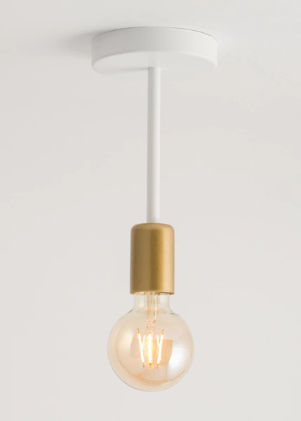 Lampa Sigma GINO 1 plafon biały złoty 32377