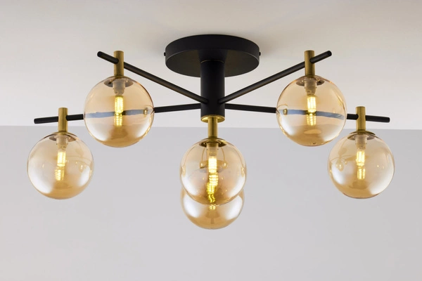 Nowoczesna Lampa sufitowa FIGARO wys. 34cm 6xG9 14W IP20 | Złoty