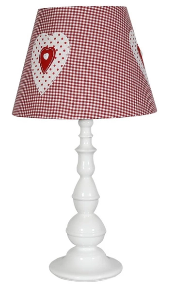 Lampa stołowa/nocna SWEET 41-64189 biało-różowa 1x60W E27
