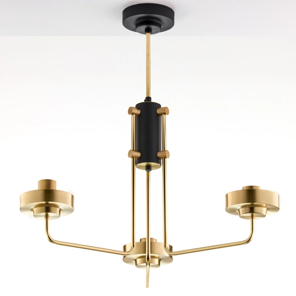 Lampa sufitowa RAMIREZ wys. 64cm 3xE27 15W IP20 | złoty połysk