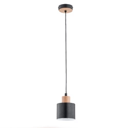 Lampa wisząca ALFA IVO CZARNA 1xE27 13cm | 60733