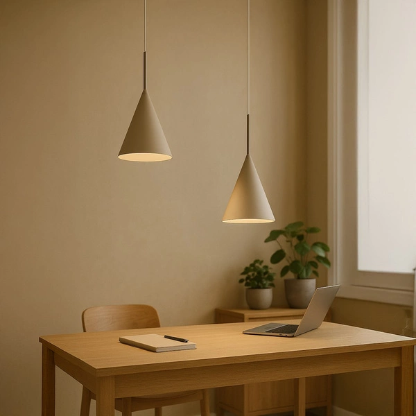Lampa wisząca CAPITAL TAUPE Ø17cm 1xGX53