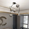 Lampa sufitowa Emibig STARDOM 5 BL GRAFIT 1292/5