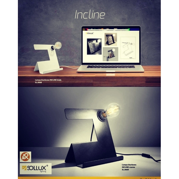 Lampa biurkowa INCLINE SL.0668 biała 1xE27