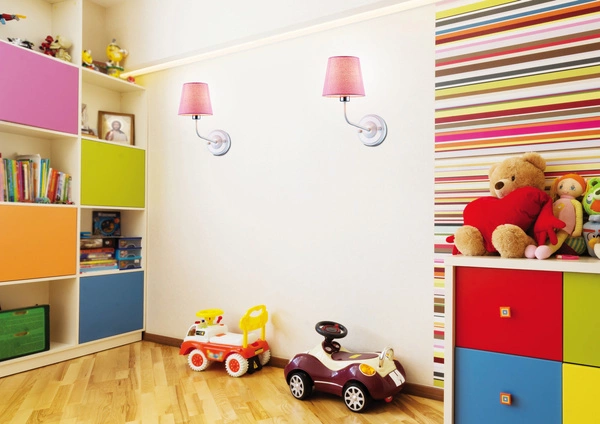 KINKIET YORK 1 BIAŁY RÓŻOWY