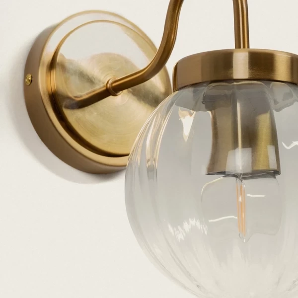 Kinkiet zewnętrzny złoty klasyczny Abruzzo Simone E27