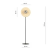 Lampa podłogowa Emibig SOHO LP1 GRAFIT 1302/LP1