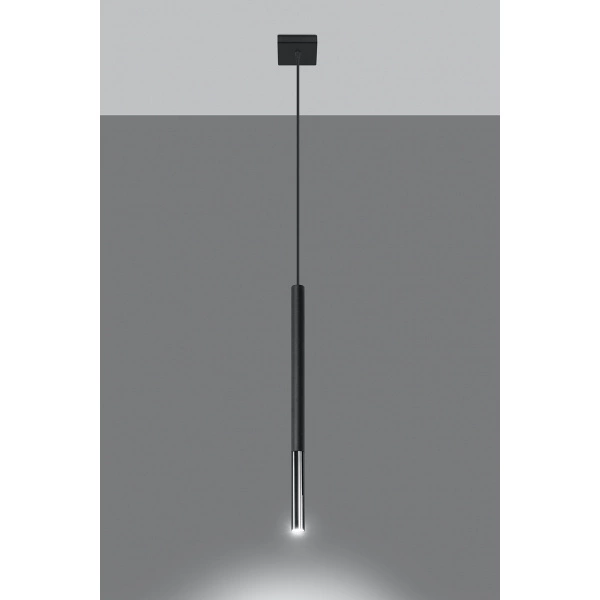 Lampa wisząca MOZAICA 1 SL.0885 czarny/chrom 1xG9