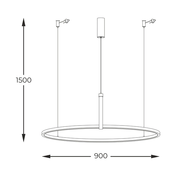 22808-WOOD CLAUD LAMPA WISZĄCA CZARNA/BLACK