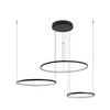 Lampa wisząca CIRCOLO LED szer. 125cm 45W barwa ciepła 3000K | czarny 10817