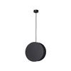 Lampa wisząca zwis nowoczesna WHEEL czarny śr. 30cm 9033