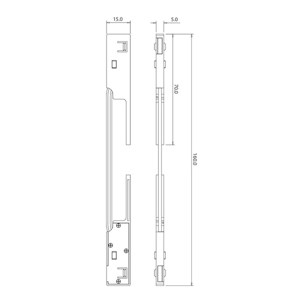 Łącznik narożny magnetic track 5mm