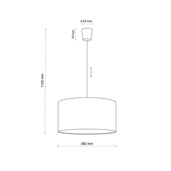 Lampa wisząca RONDO KIDS 3233 miętowa 1xE27 3233