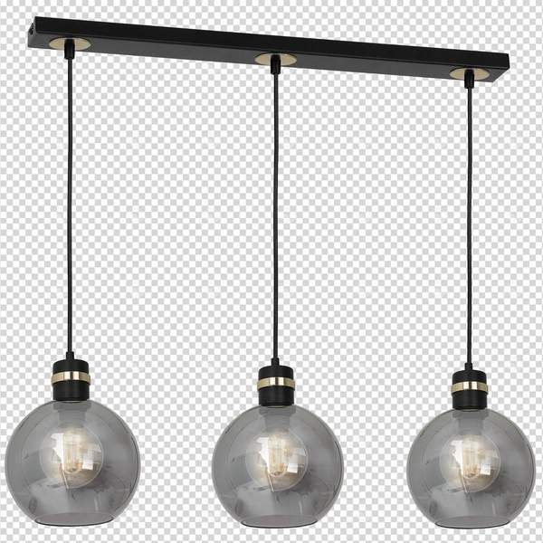 Lampa wisząca listwa OMEGA BLACK / GOLD MLP6531