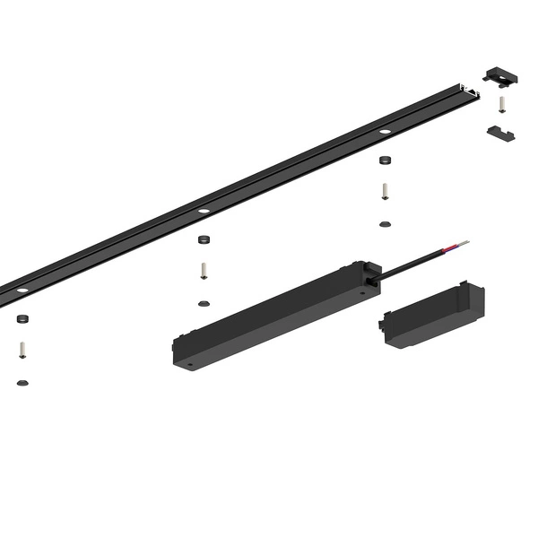 Slim Magnetic Track Szyna Natynk Czarny 200cm + zaślepki