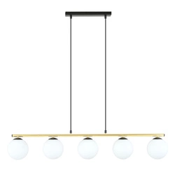 Lampa sufitowa Emibig ALLORA 5 BL OPAL 1254/5